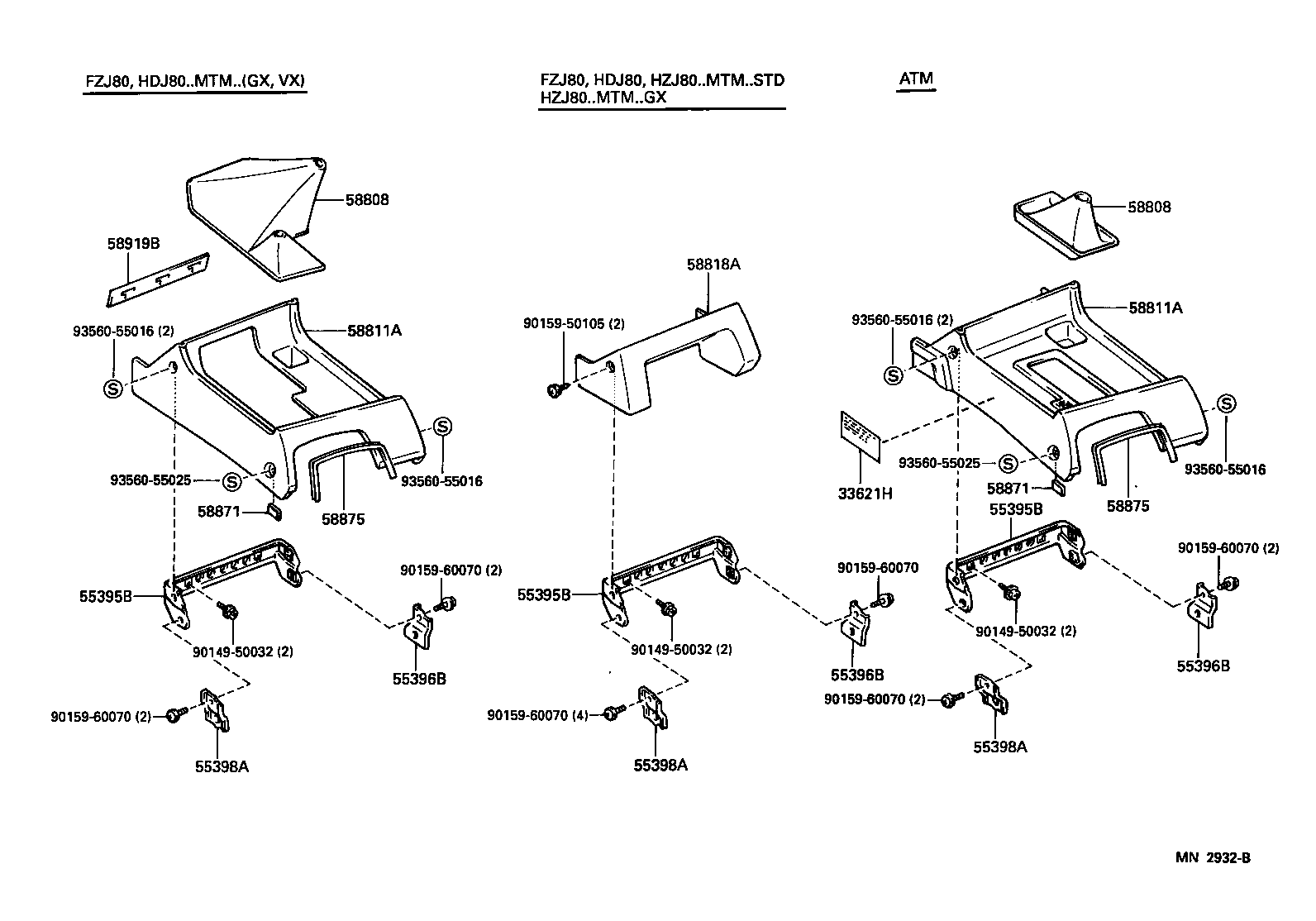 58808-60031 COVER SUB-ASSY, SHIFTING HOLE product image