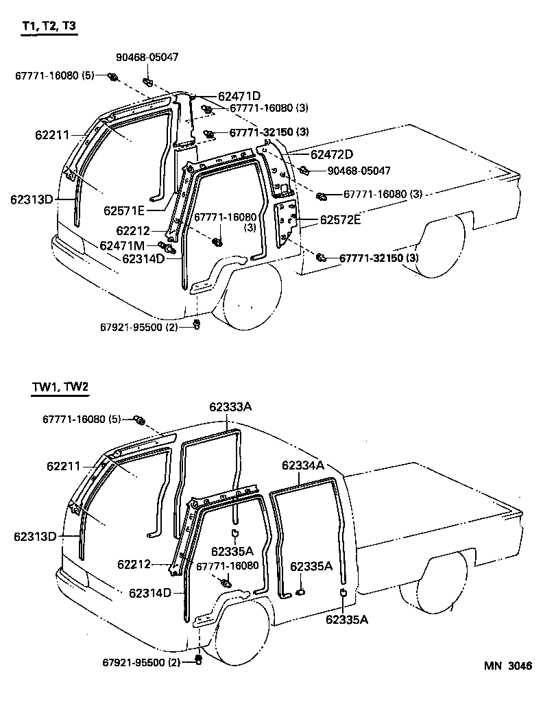 62212-25010-B0 GARNISH, FRONT PILLAR, LH product image