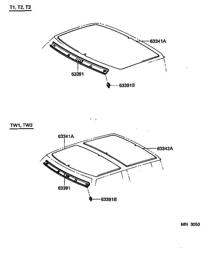 63391-25010-B0 TRIM, ROOF HEADLINING, FRONT product image
