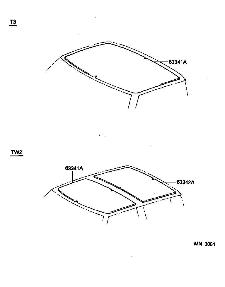 63341-95409-B0 SILENCER, ROOF, NO.1 product image