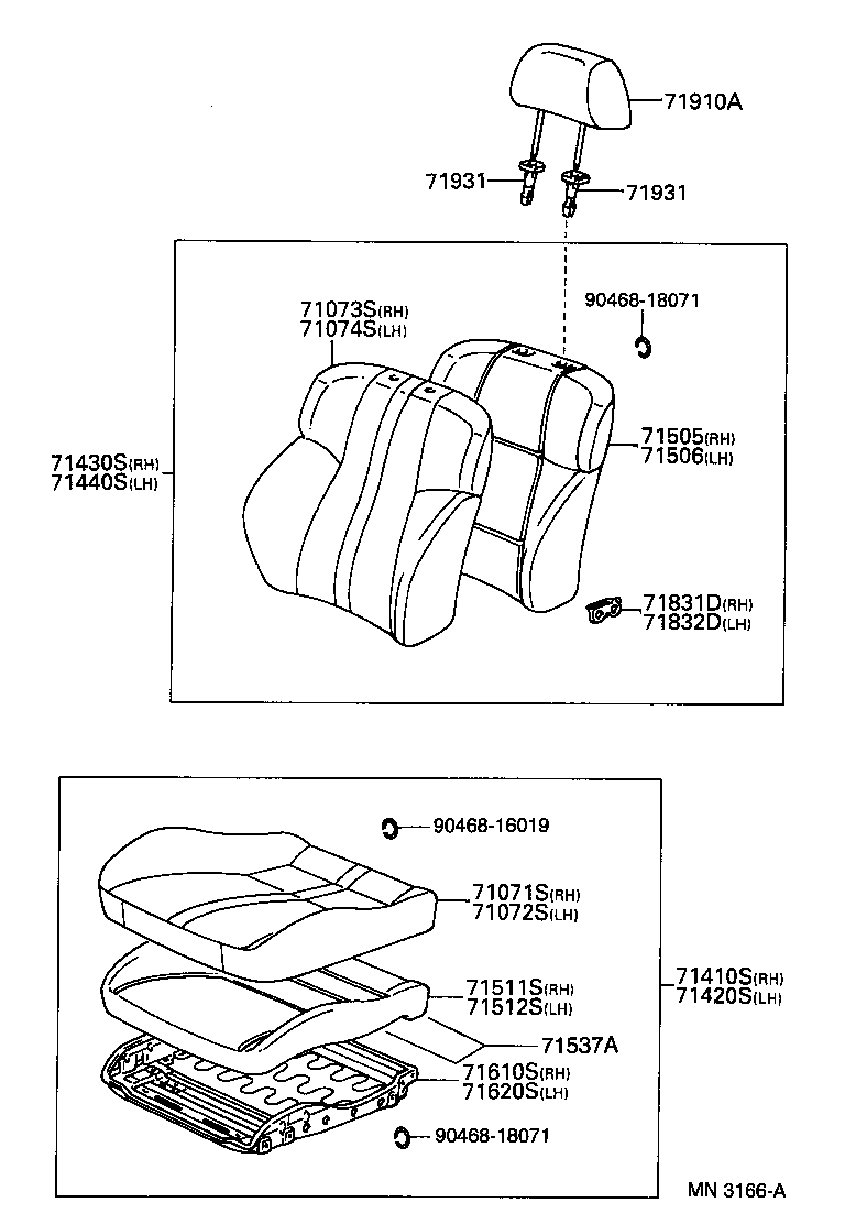 71073-2G641-C2 COVER, FRONT SEAT BACK, RH(FOR SEPARATE TYPE) product image