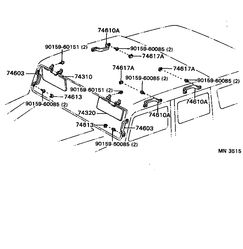 74610-32020-B8 GRIP SUB-ASSY, ASSIST, FRONT product image