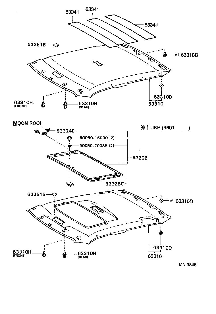 63341-05010 PAD, ROOF SILENCER, NO.1 product image