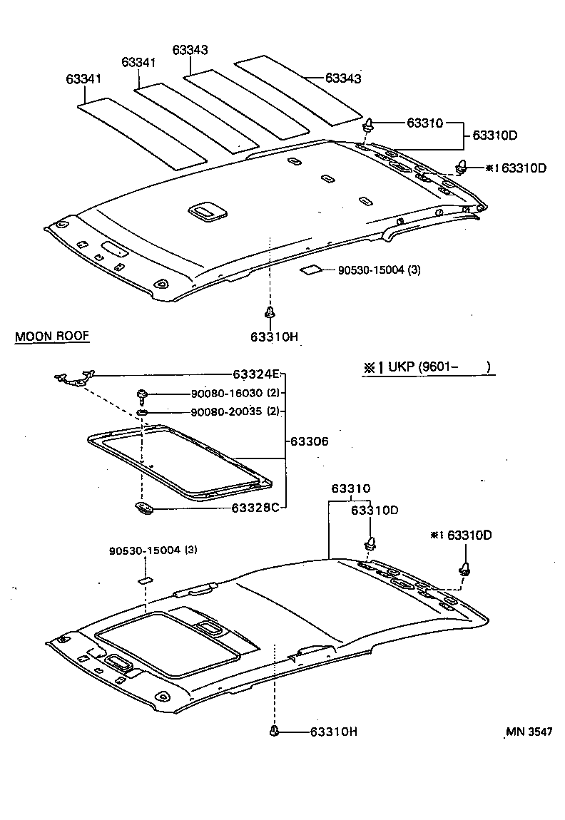 63341-05010 PAD, ROOF SILENCER, NO.1 product image