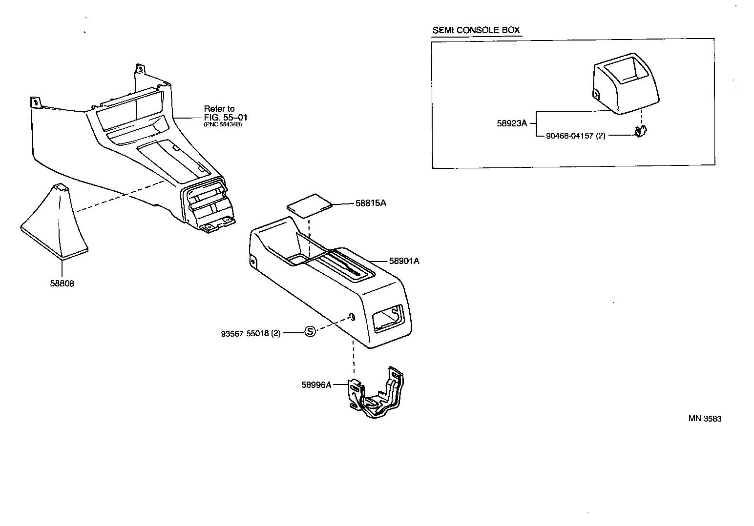 58808-10100-B0 COVER SUB-ASSY, SHIFTING HOLE product image