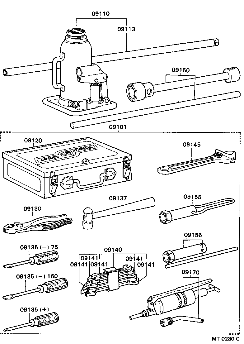 09150-00030 WRENCH, HUB NUT BOX product image