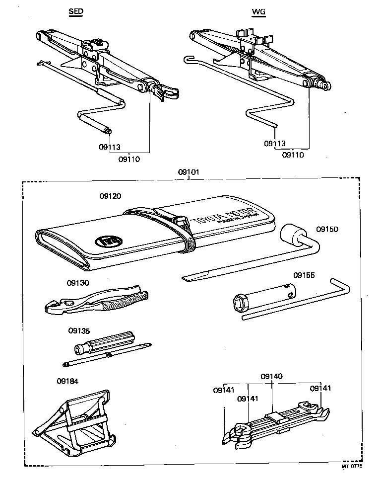 09110-14013 JACK ASSY product image