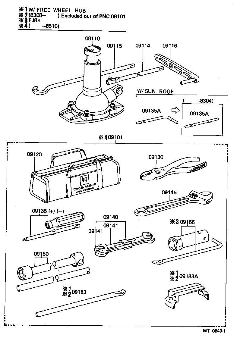 09110-60050 JACK ASSY product image