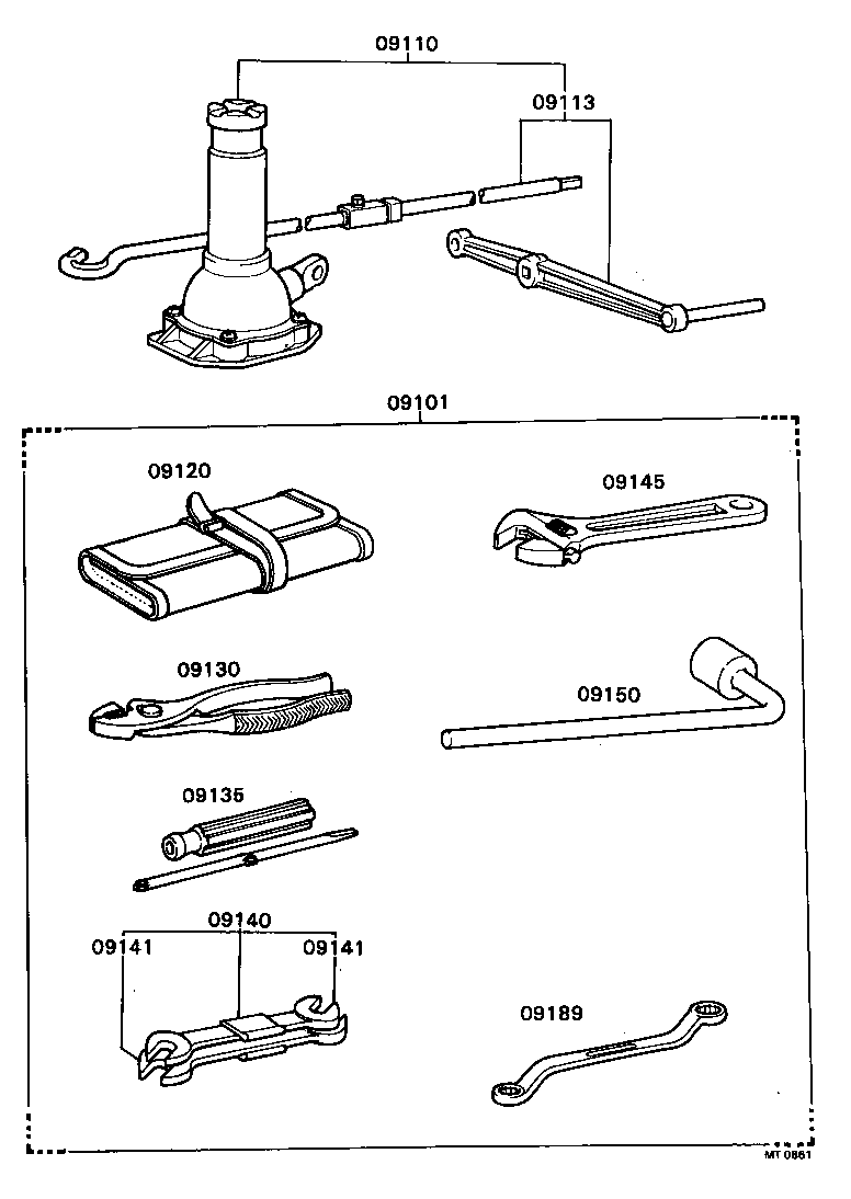 09113-27012 HANDLE, JACK product image