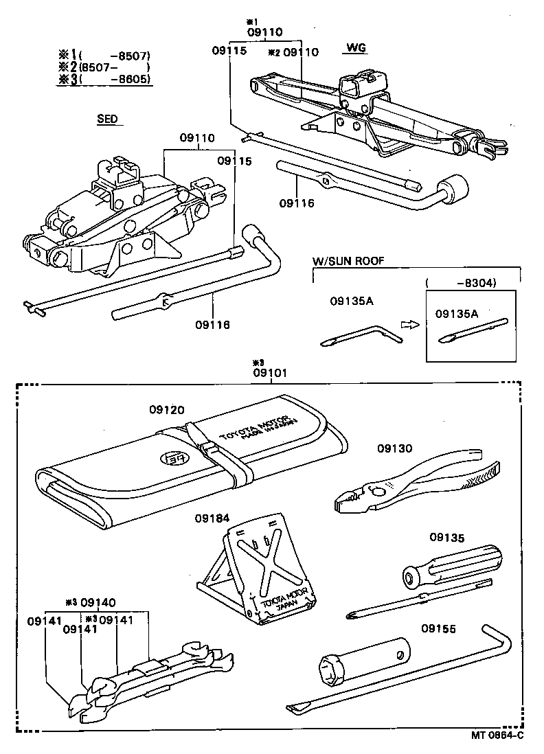 09110-16020 JACK ASSY product image