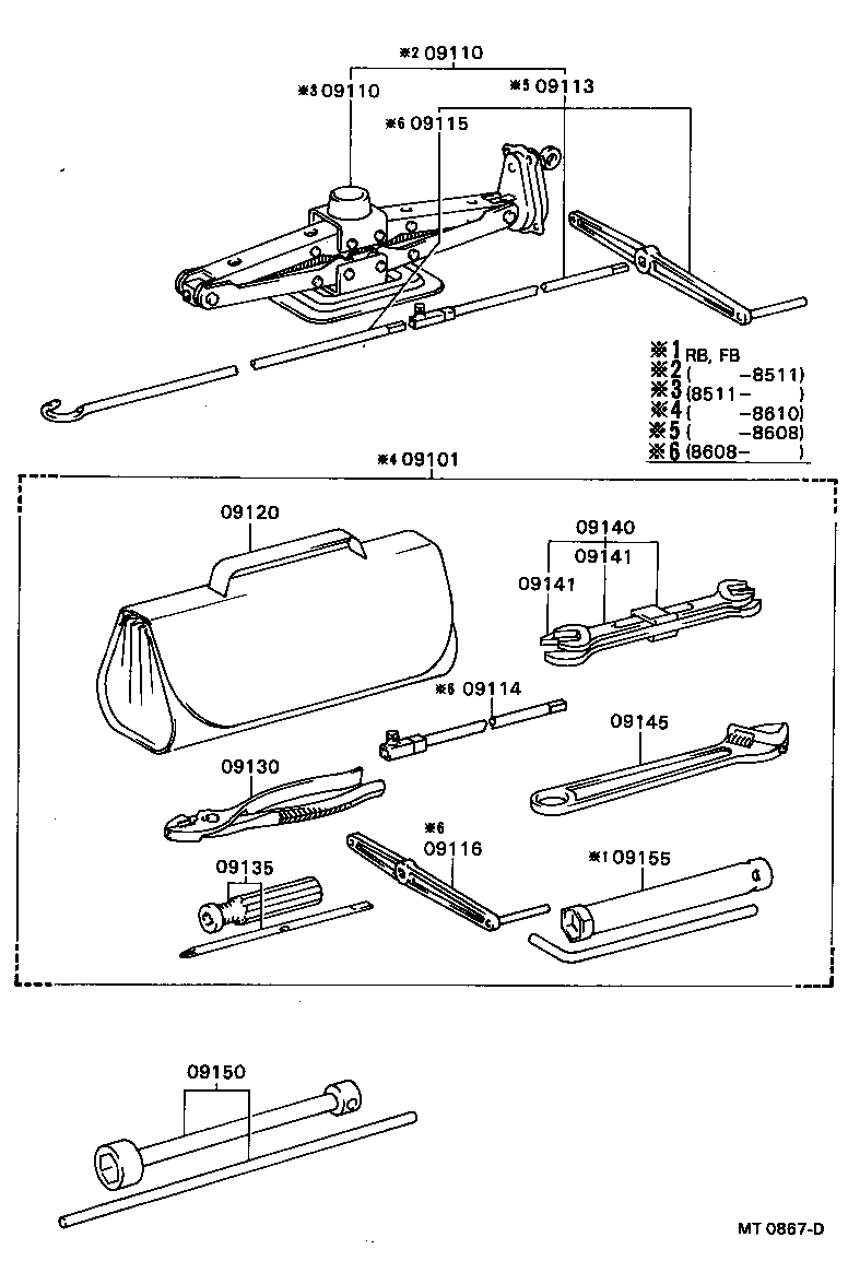 09110-36231 JACK ASSY product image