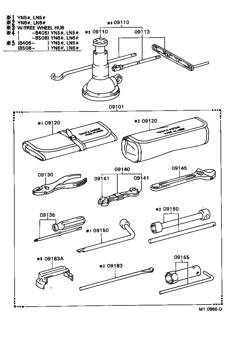 09110-35160 JACK ASSY product image
