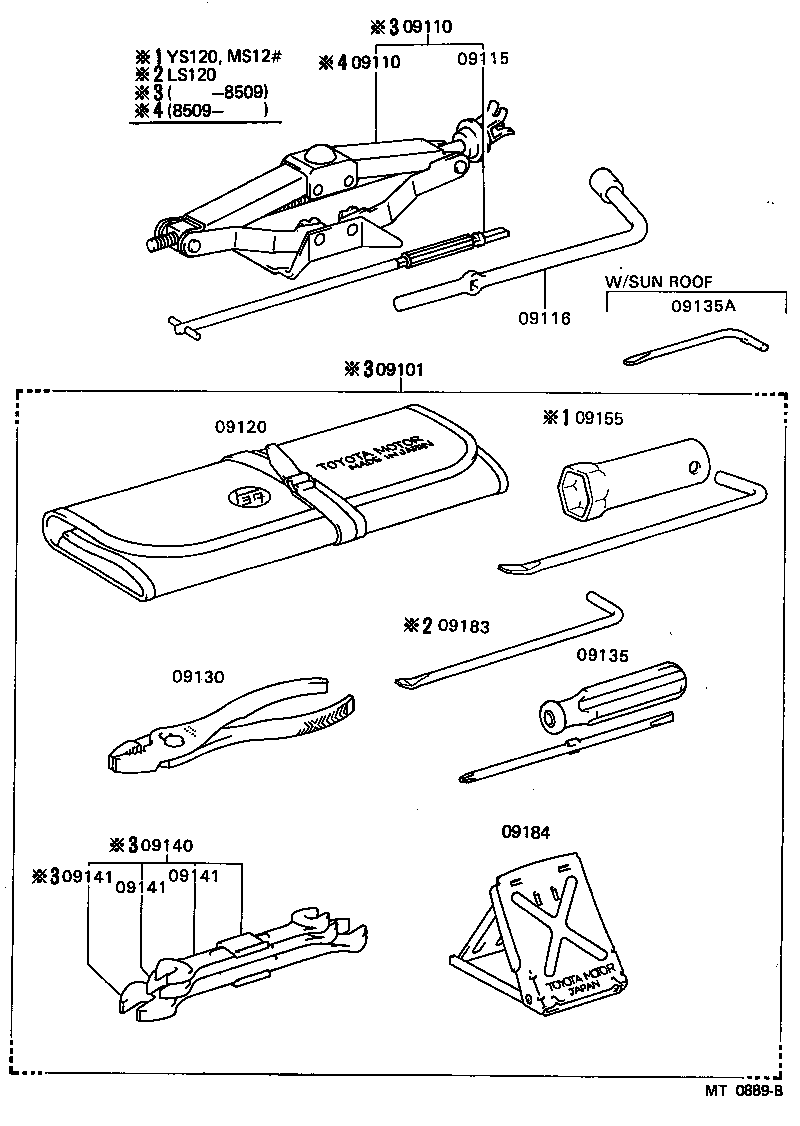 09118-31010 JACK ASSY product image