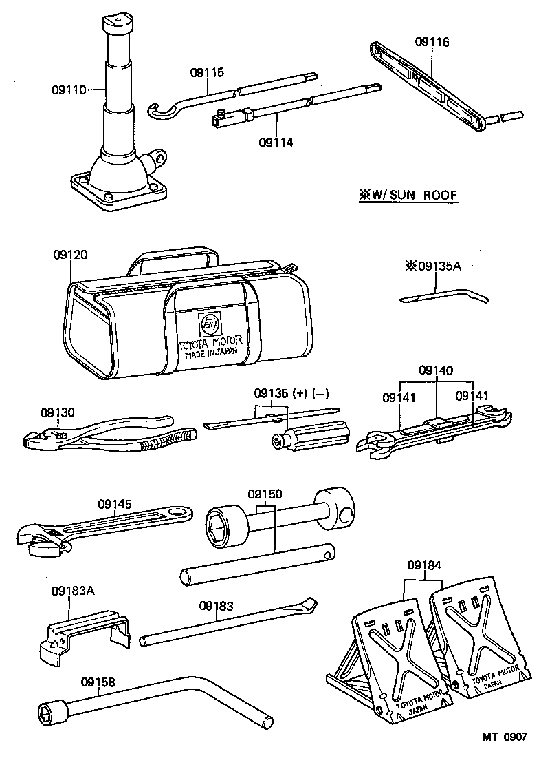 09120-60090 BAG, TOOL product image