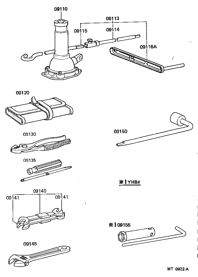 09110-25070 JACK ASSY product image