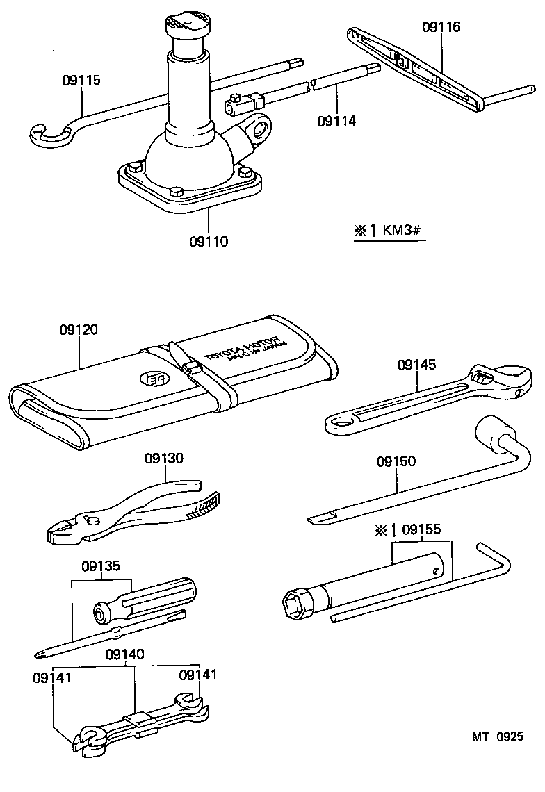 09111-27050 JACK ASSY product image