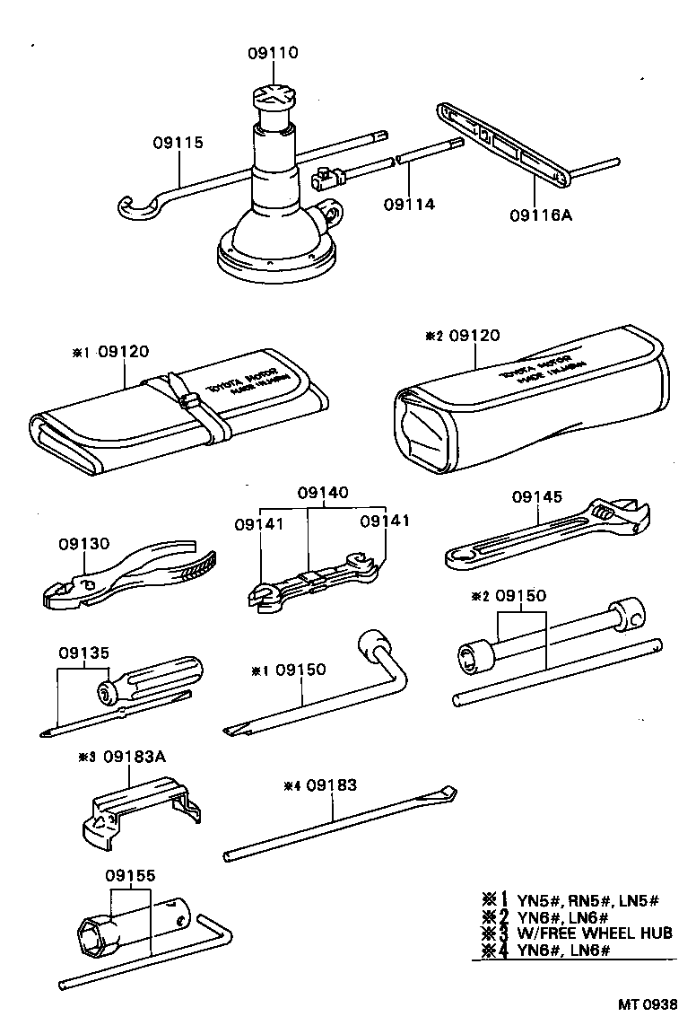 09110-35160 JACK ASSY product image