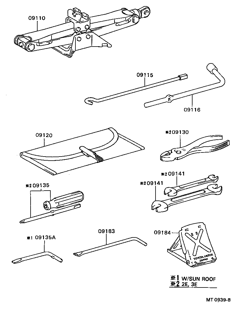 09183-16010 WRENCH, WHEEL CAP product image