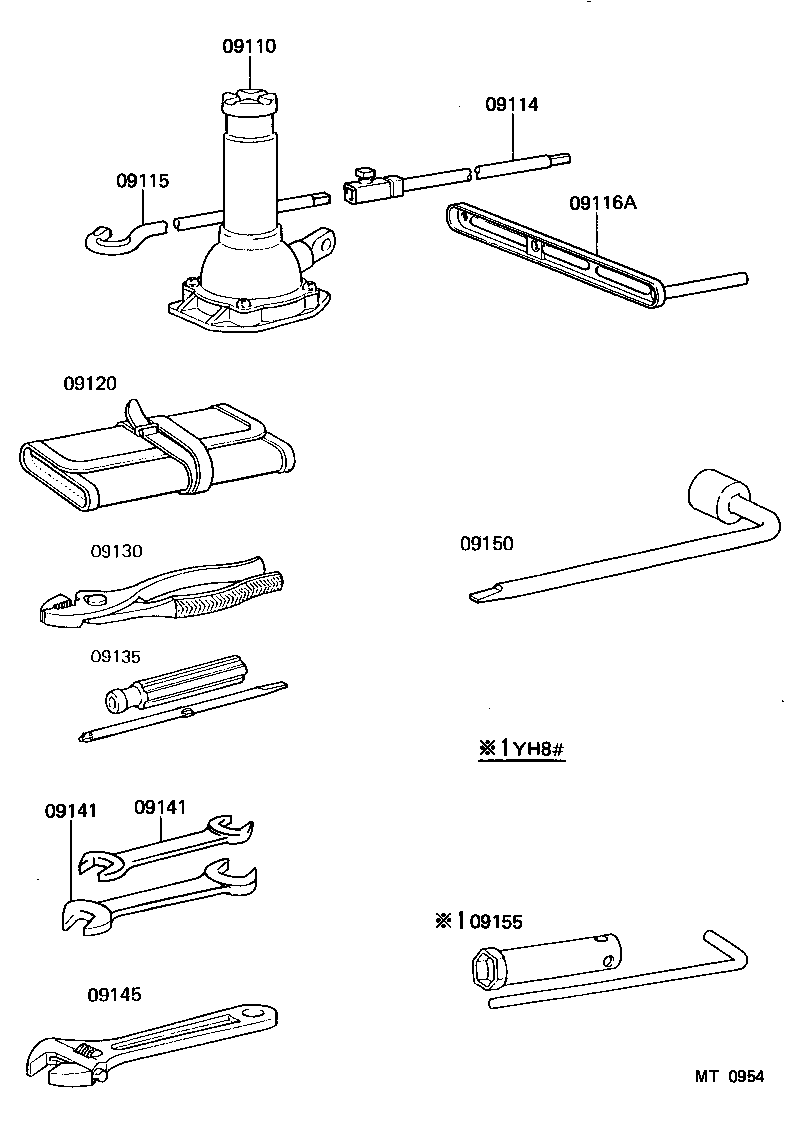 09110-25070 JACK ASSY product image