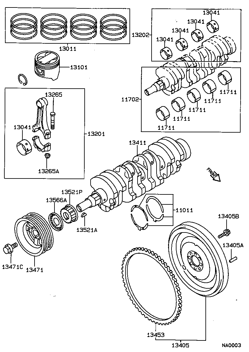 90179-09008 NUT, HEXAGON(FOR CONNECTING ROD BOLT) product image