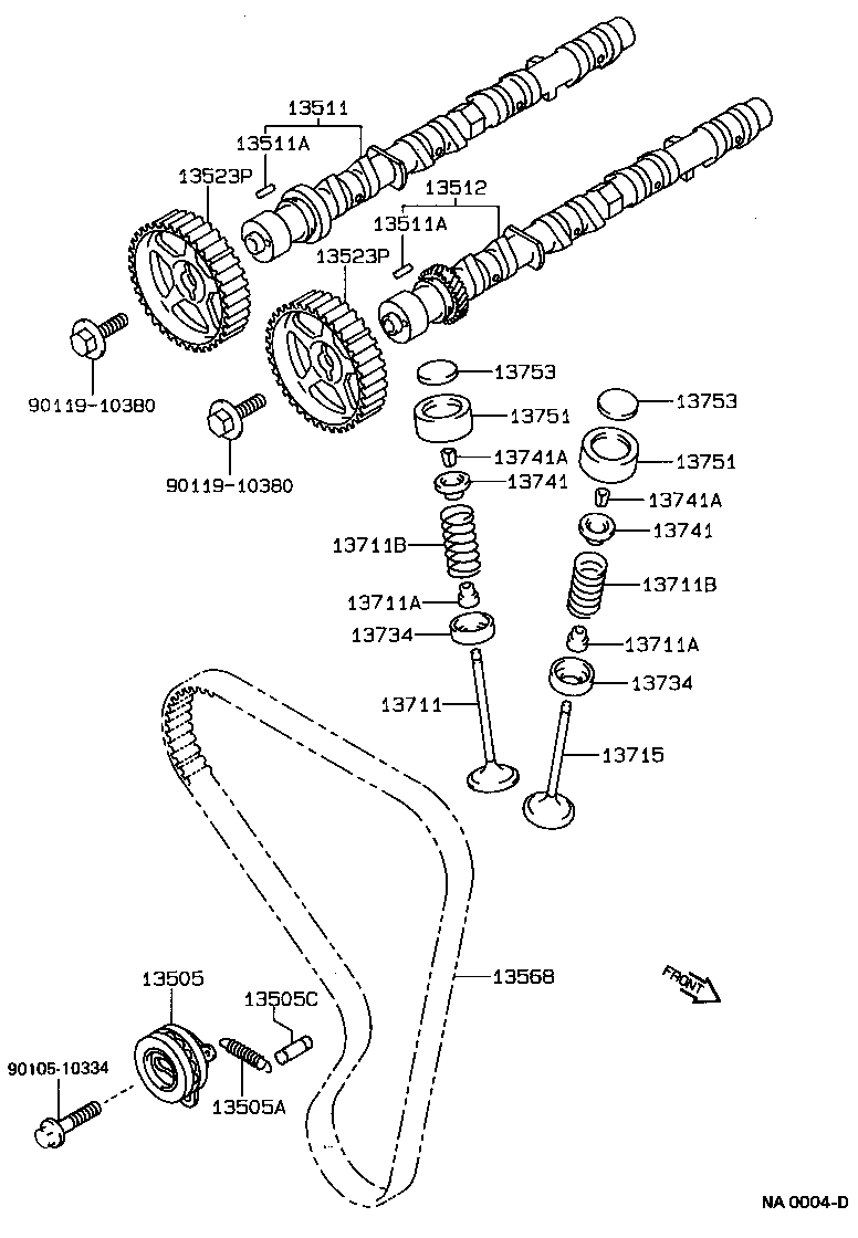 Toyota 13711-16010 VALVE, INTAKE