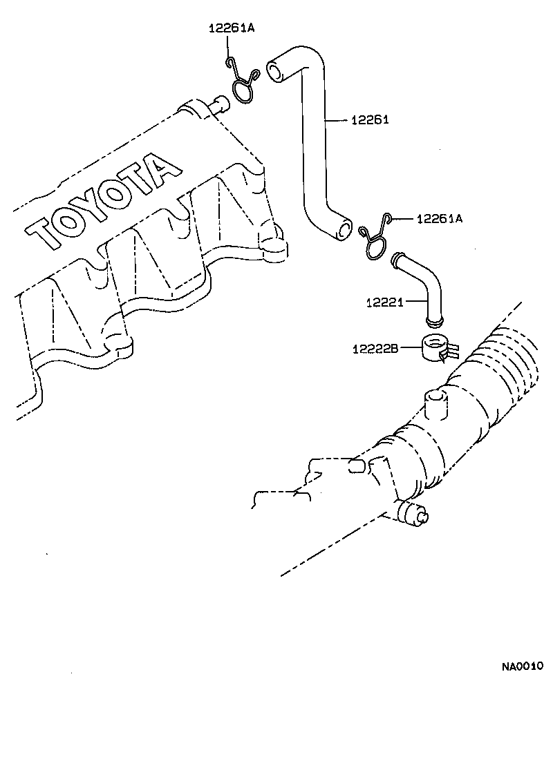 90447-15019 HOSE, VENTILATION, NO.2 product image