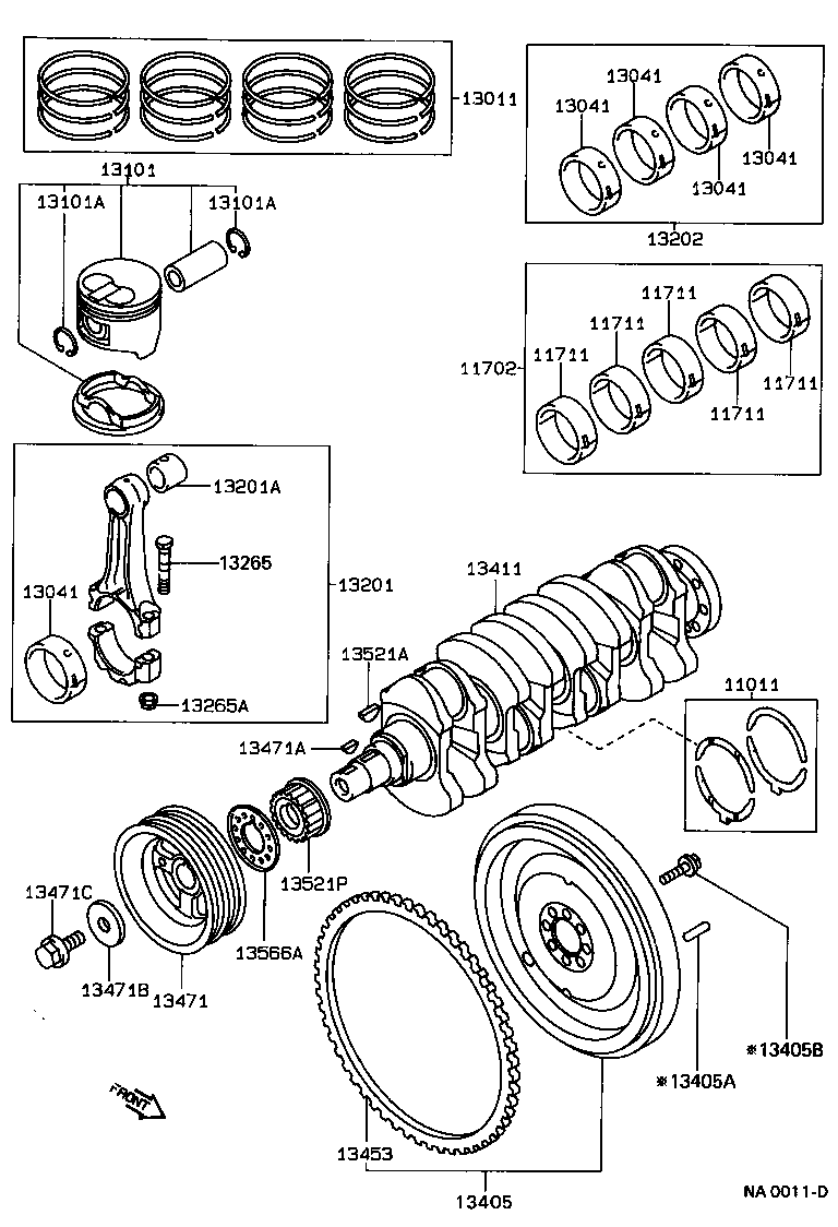 13201-19086 ROD SUB-ASSY, CONNECTING product image