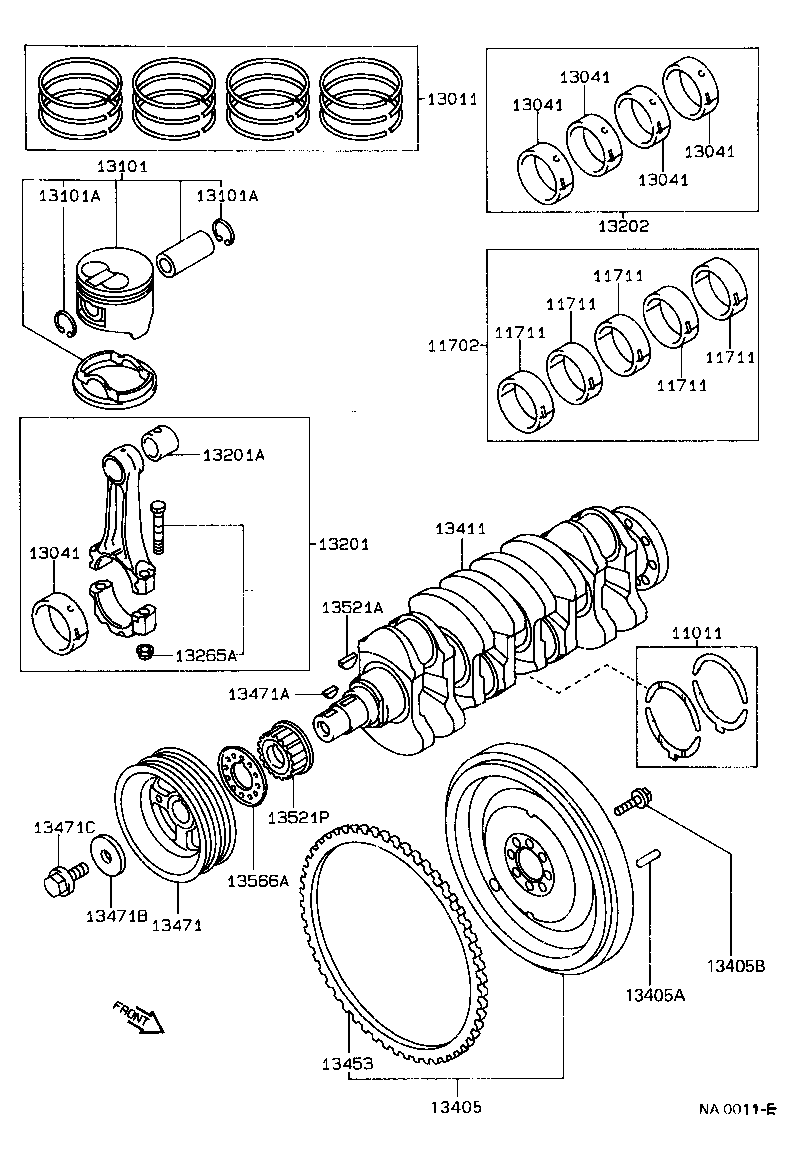 13013-74130 RING SET, PISTON product image
