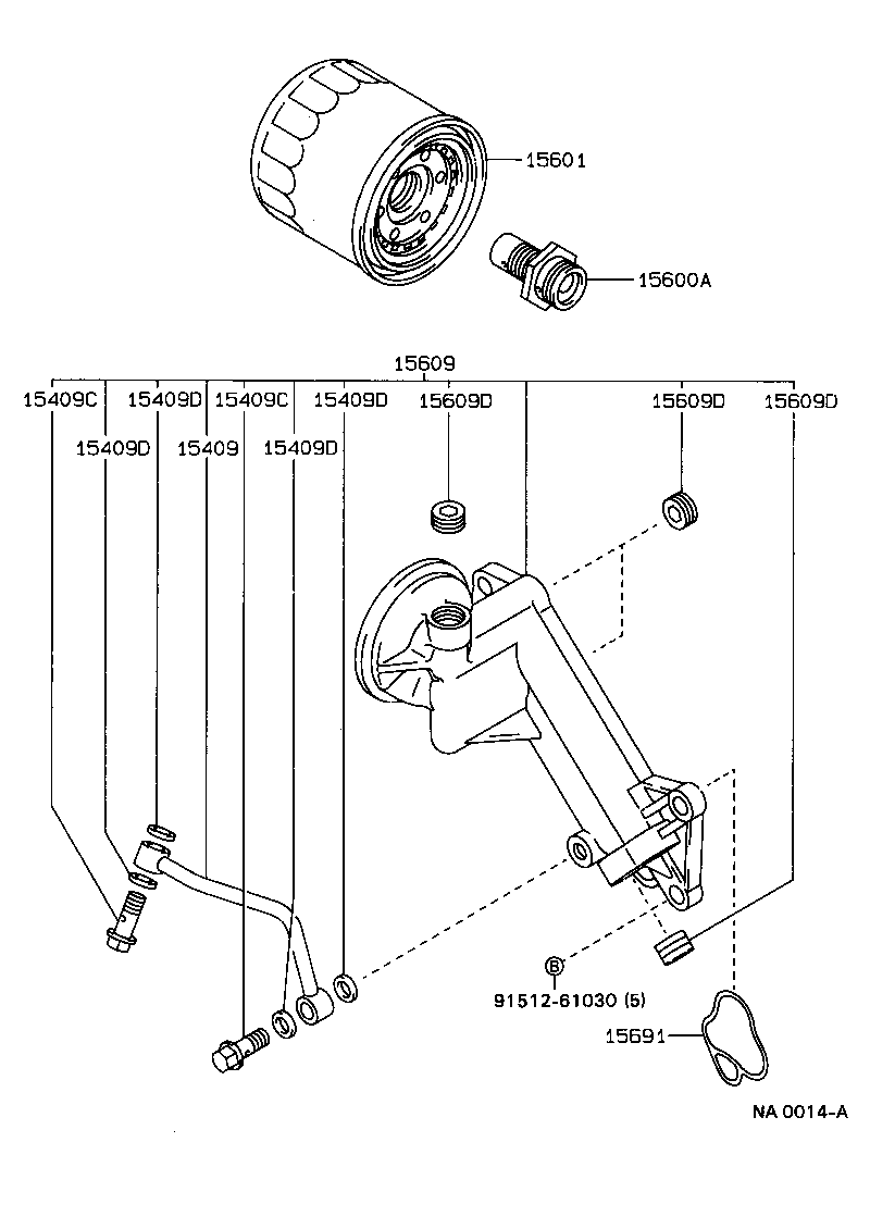 15133-02020 PLUG, W/HEAD STRAIGHT SCREW(FOR OIL FILTER BRACKET) product image