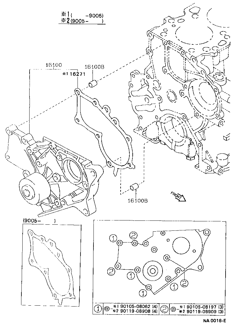 16493-64010 BOLT, STUD(FOR WATER OUTLET SETTING) product image