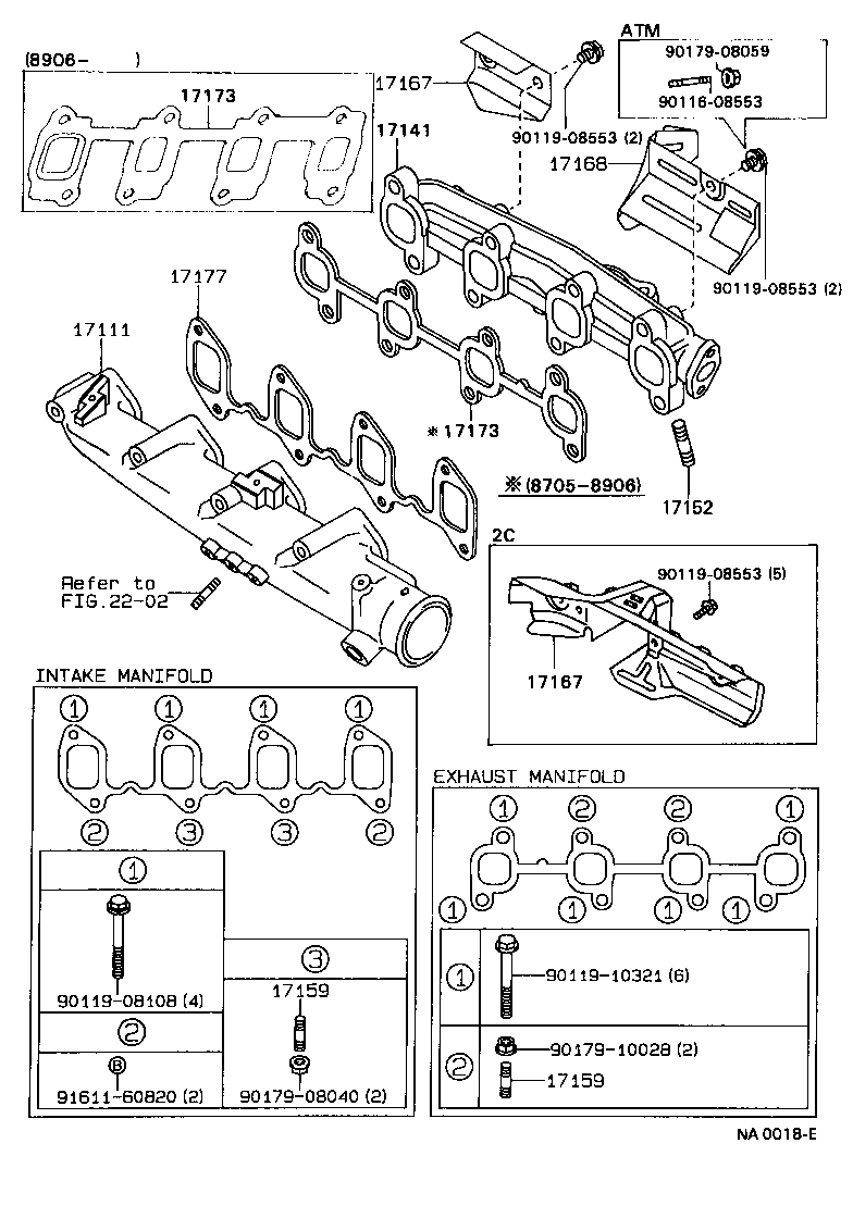 17101-15040 MANIFOLD, INTAKE product image