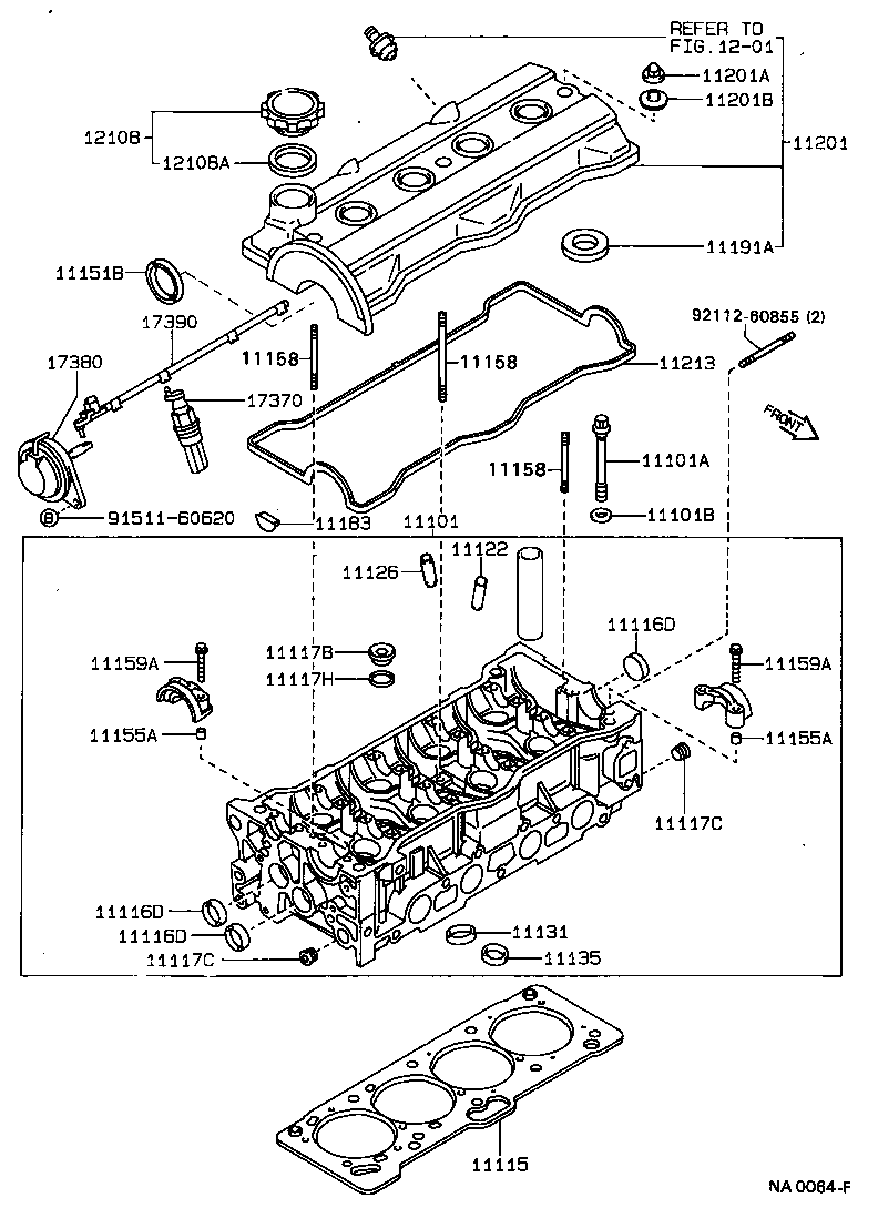 11201-64080 COVER SUB-ASSY, CYLINDER HEAD product image