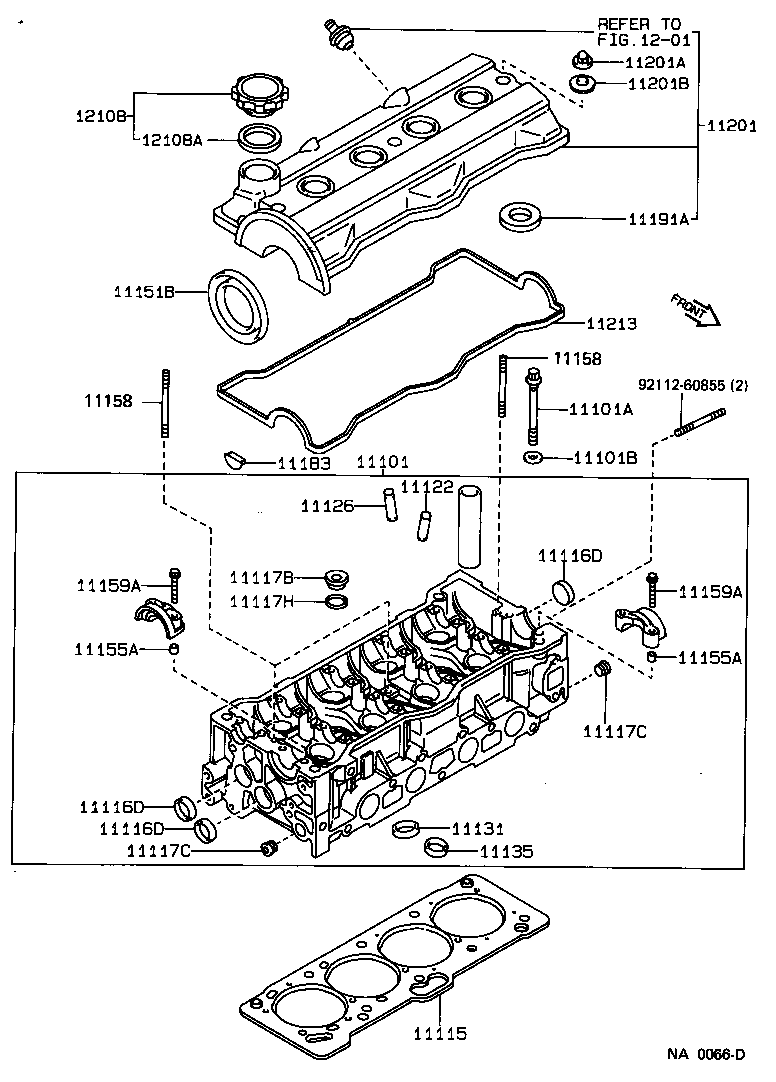 11101-19225 HEAD SUB-ASSY, CYLINDER product image