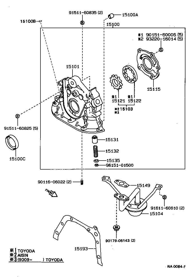 15100-19036 PUMP ASSY, OIL product image