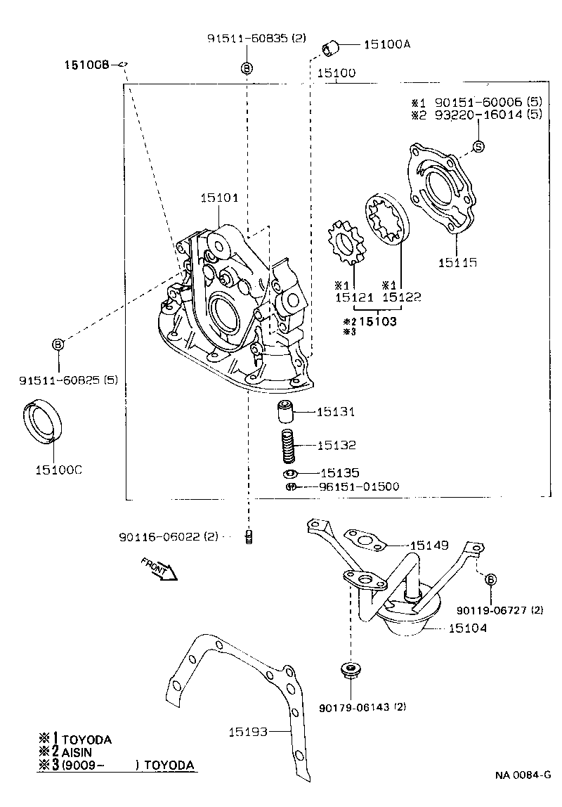 15121-16030 GEAR, OIL PUMP DRIVE product image