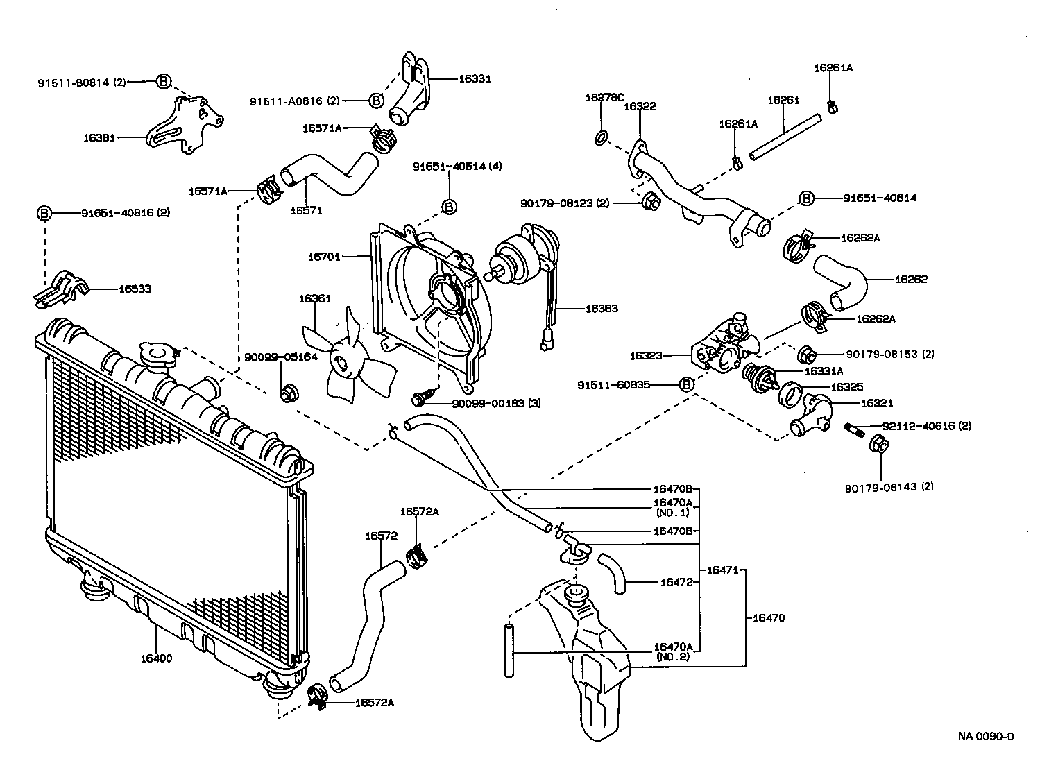 Toyota 99555-10180 HOSE, WATER BY-PASS
