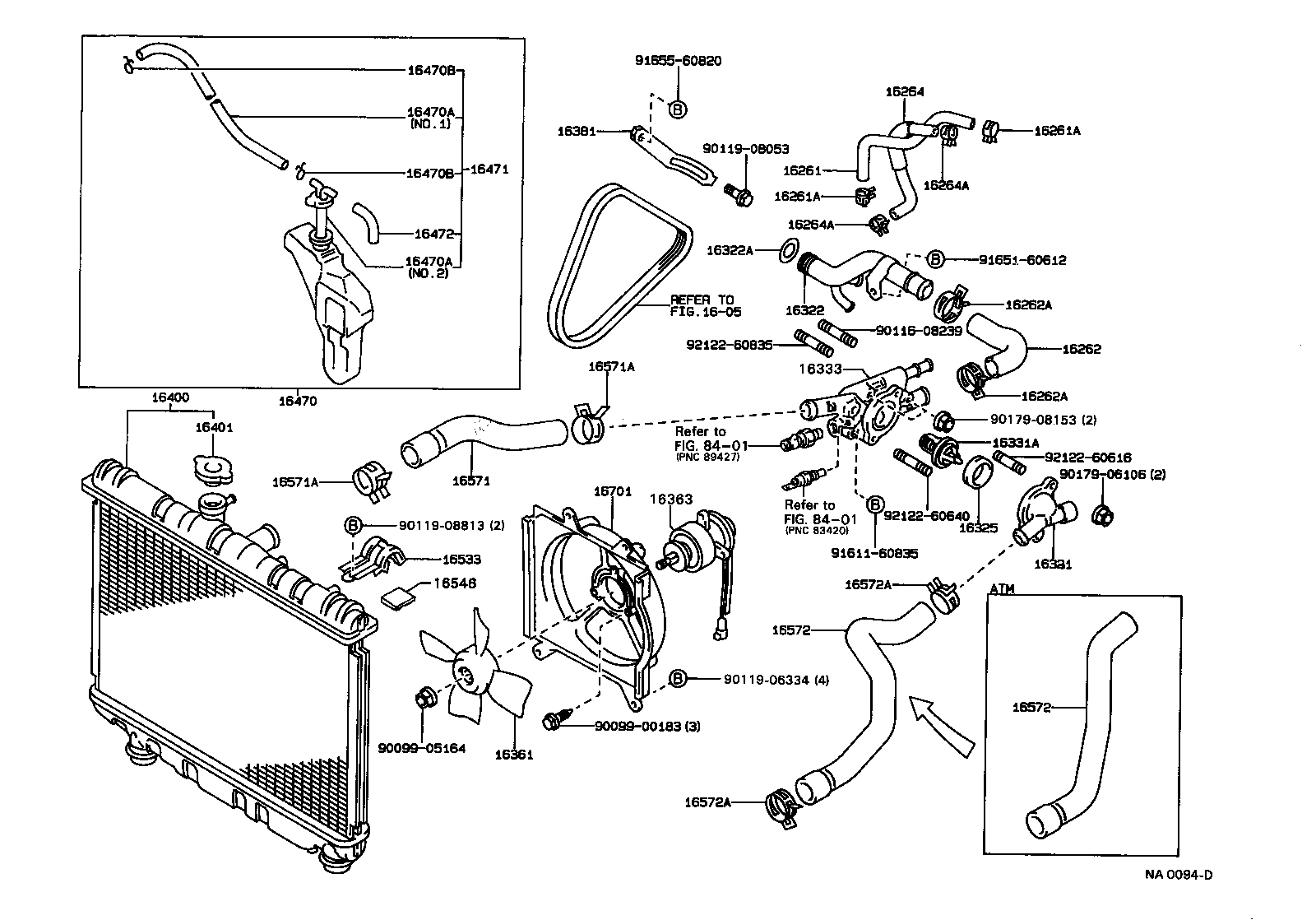 16261-11011 HOSE, WATER BY-PASS product image