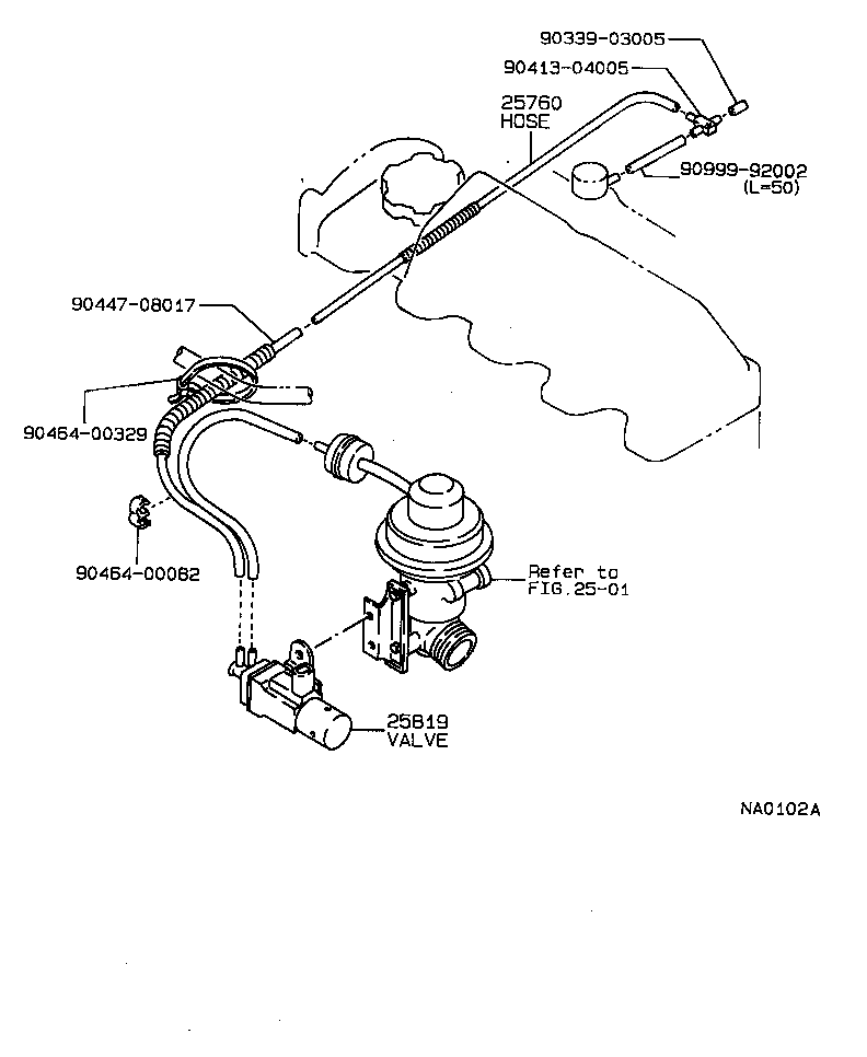 25751-11040 CLAMP, VACUUM CONTROL VALVE, NO.1 product image