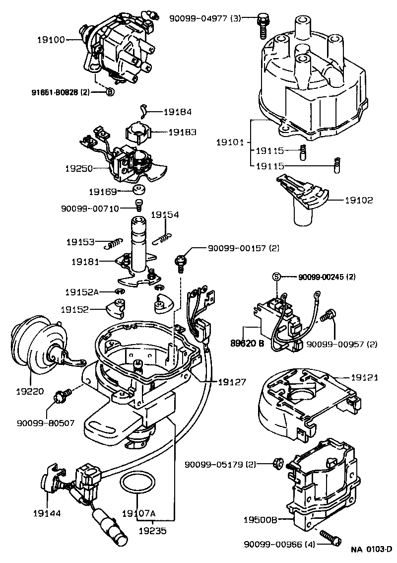19020-16111 DISTRIBUTOR ASSY product image
