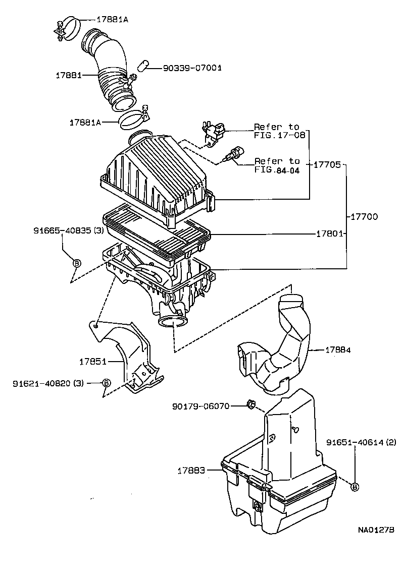 17705-16340 CAP SUB-ASSY, AIR CLEANER product image
