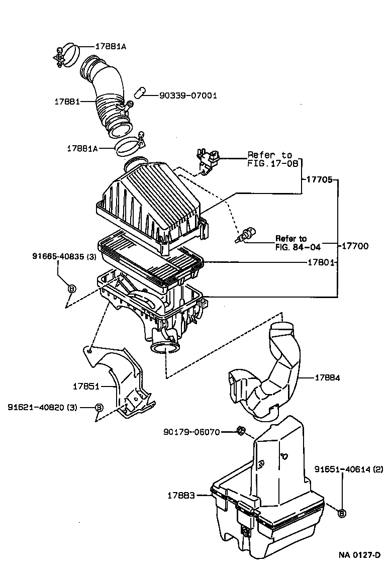 17705-16380 CAP SUB-ASSY, AIR CLEANER product image