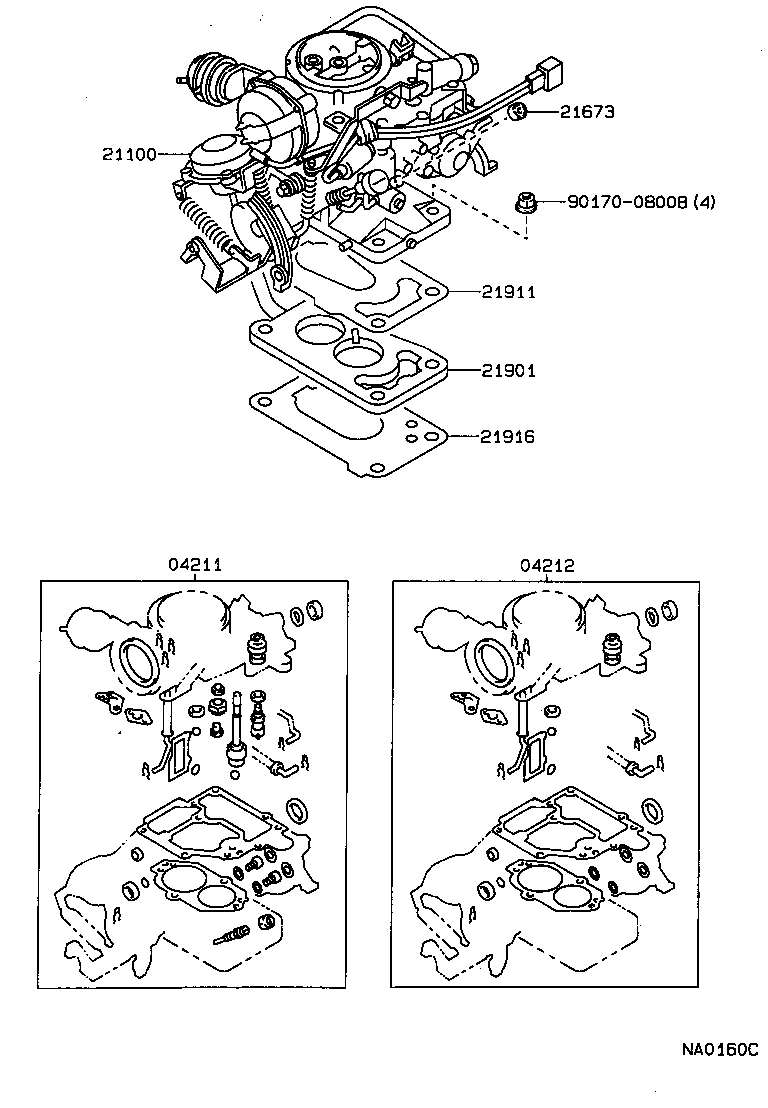 04211-16200 CARBURETOR KIT product image