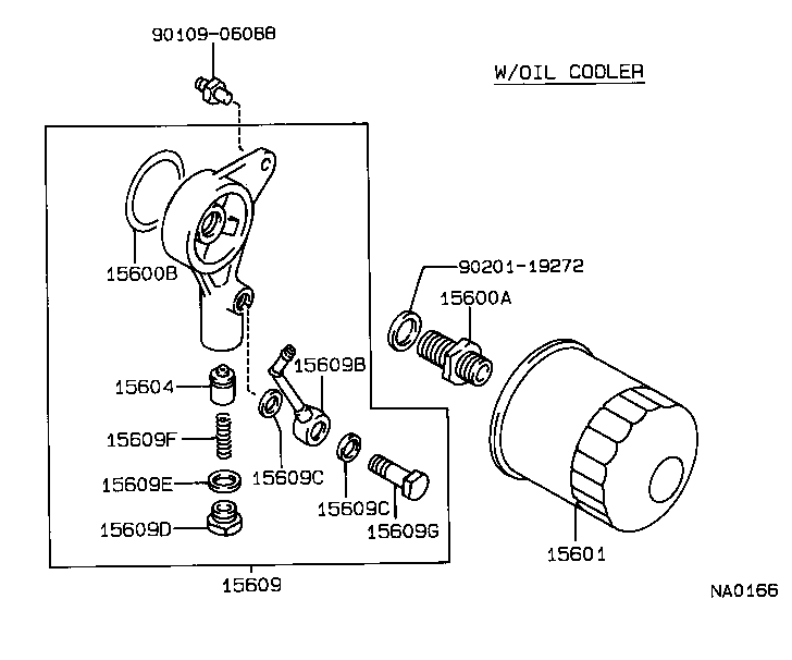 15133-02020 PLUG, W/HEAD STRAIGHT SCREW(FOR OIL FILTER BRACKET) product image