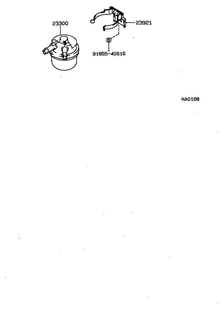 23264-11040 SUPPORT, FUEL FILTER product image