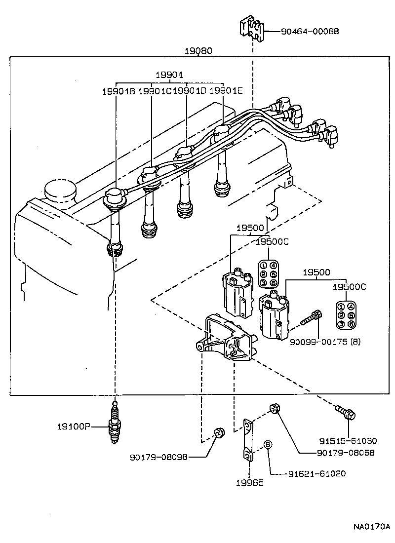 19968-16010 BAND, IGNITION COIL, NO.1 product image