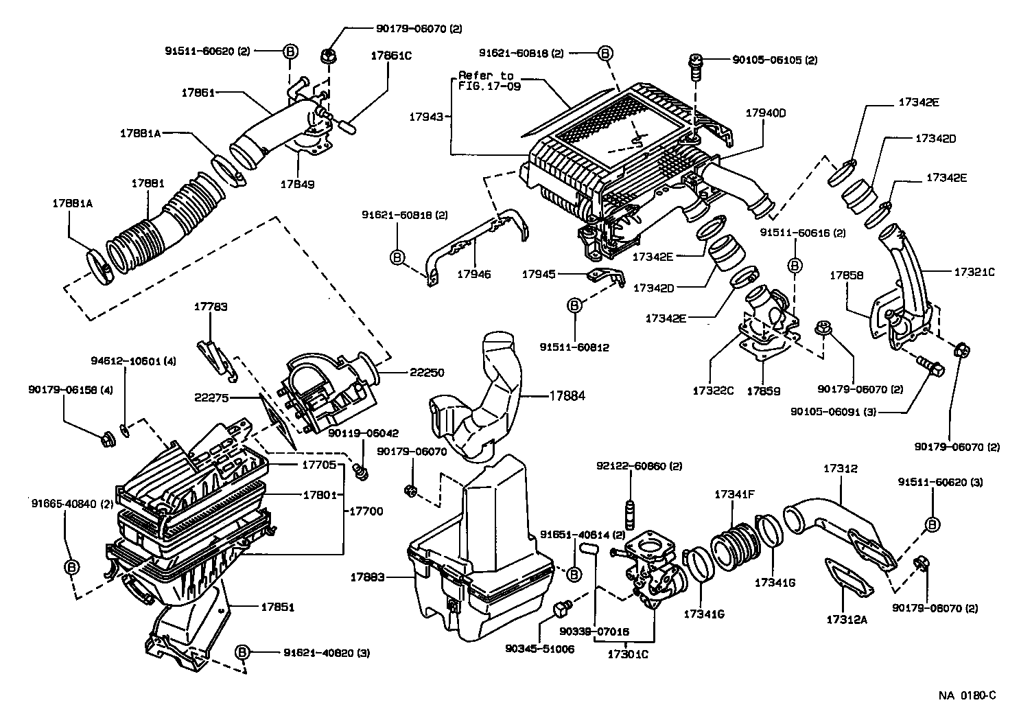 17705-16340 CAP SUB-ASSY, AIR CLEANER product image