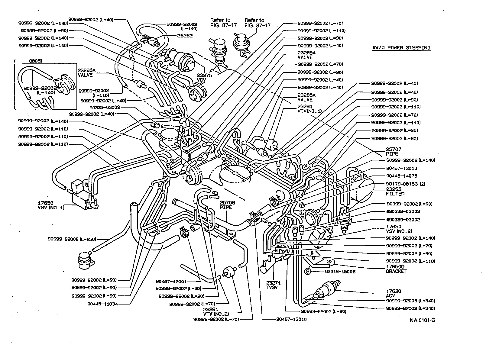 25860-16080 VALVE ASSY, VACUUM SWITCHING, NO.1 product image