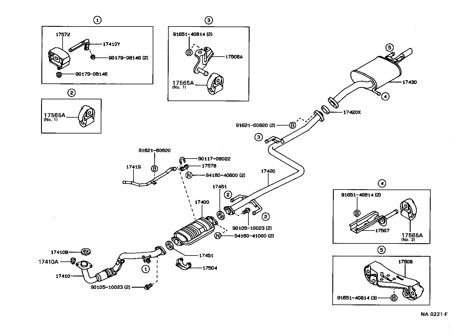 17430-16381 PIPE ASSY, EXHAUST, TAIL product image