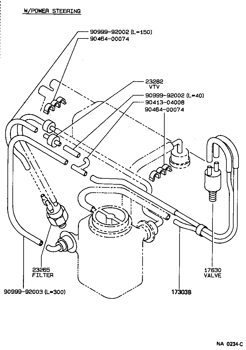 25706-16320 PIPE SUB-ASSY, VACUUM TRANSMITTING, NO.1 product image