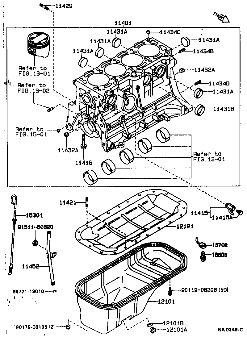 11401-79365 BLOCK SUB-ASSY, CYLINDER product image